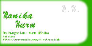 monika wurm business card