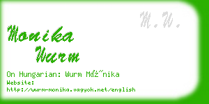 monika wurm business card